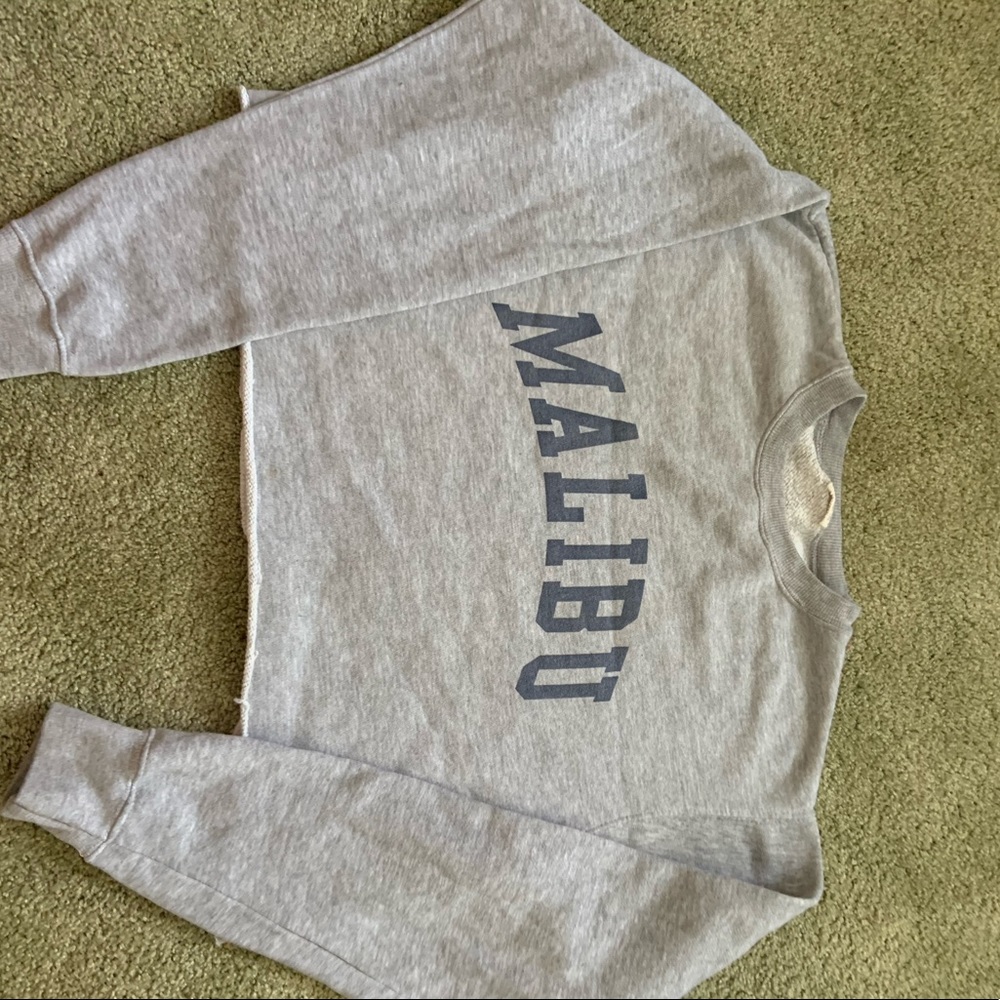 Malibu brandy Melville cropped crewneck